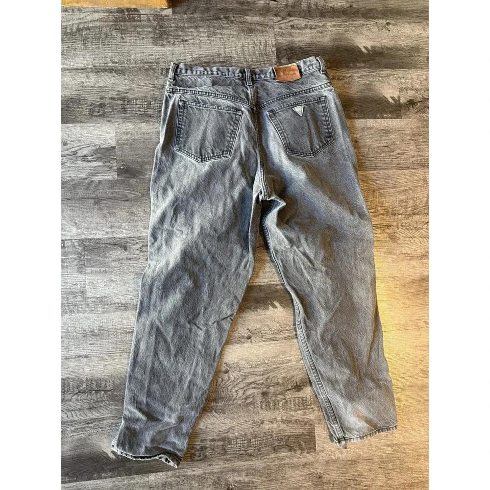 Vintage Guess by Georges Marciano Jeans Mens 40x32 Acid Wash Gray USA Made Denim